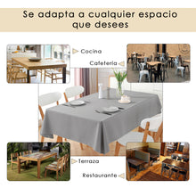 Cargar imagen en el visor de la galería, Mantel Antimanchas, Rectangular, Resistente, Impermeable- Gris