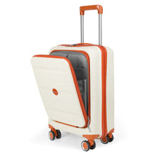 Cargar imagen en el visor de la galería, Maleta de Cabina 55x22x36cm de Polipropileno con Cerradura TSA - Hueso