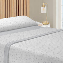 Cargar imagen en el visor de la galería, Juego de sábanas de 3 Piezas Invierno- Lunares Gris