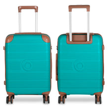 Cargar imagen en el visor de la galería, Maleta de Viaje de Cabina de Polipropileno, Ruedas Dobles 360º- Aguamarina