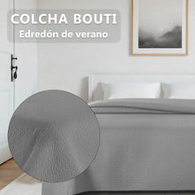 Cargar imagen en el visor de la galería, Colcha Bouti Rombos para Verano y Primavera- Grisáceo