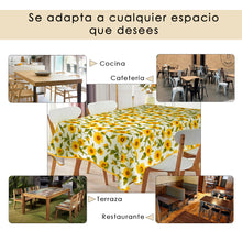 Cargar imagen en el visor de la galería, Mantel Antimanchas, Rectangular, Resistente, Impermeable- Girasoles