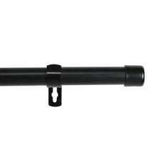 Cargar imagen en el visor de la galería, Barra de Cortina Fija con Soportes y Tapas de Plástico- Negro