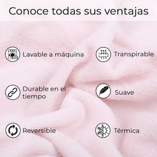 Cargar imagen en el visor de la galería, Manta Coral Suave 130x170cm Ligera, Cálida- Rosa