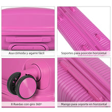 Cargar imagen en el visor de la galería, Juego de 2 Maletas de Viaje Cabina y Mediana- Fucsia