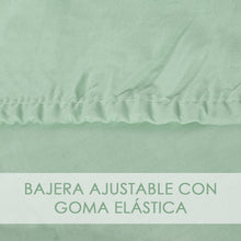 Cargar imagen en el visor de la galería, Juego Sábanas de Verano y Entretiempo 50% Algodón y 50% poliéster- Hojas Verde