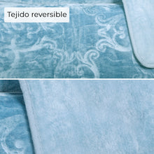 Cargar imagen en el visor de la galería, Manta Gruesa Reversible 180x230 cm para Sofá o Cama- Azul