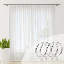 Cargar imagen en el visor de la galería, Anillas de Cortina de Metal de 32mm Diámetro Interno- Plata