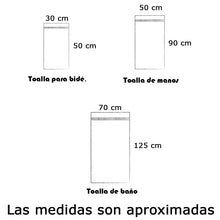 Cargar imagen en el visor de la galería, Juego de 3 Toallas 100% Algodón de 450gsm- Vainilla