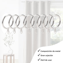 Cargar imagen en el visor de la galería, Anillas de Cortina de Metal de 32mm Diámetro Interno- Plata