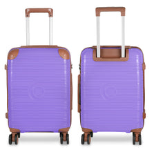 Cargar imagen en el visor de la galería, Maleta de Viaje de Cabina de Polipropileno, Ruedas Dobles 360º- Lila