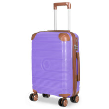 Cargar imagen en el visor de la galería, Maleta de Viaje de Cabina de Polipropileno, Ruedas Dobles 360º- Lila