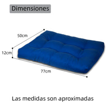 Cargar imagen en el visor de la galería, Cama de Mascota, Colchón o Colchoneta Reversible- Azul