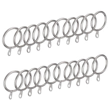 Cargar imagen en el visor de la galería, Anillas de Cortina de Metal de 32mm Diámetro Interno- Plata