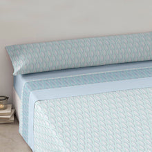 Cargar imagen en el visor de la galería, Juego Sábanas de Verano y Entretiempo 50% Algodón y 50% poliéster- Dali Azul