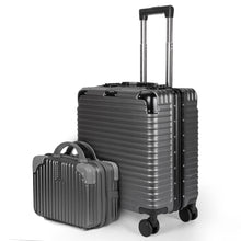 Cargar imagen en el visor de la galería, Maleta de Cabina con Ruedas para Viaje de Negocios, Piloto- Gris Oscuro