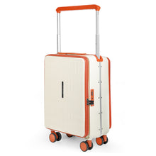 Cargar imagen en el visor de la galería, Maleta de Cabina 54x24x35cm de Polipropileno, Abertura Superior y Cerradura TSA - Hueso