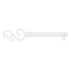 Cargar imagen en el visor de la galería, Barra De Cortinas Universal Extensible Metal Forma S- Blanco