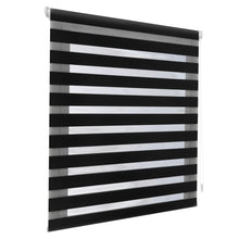 Cargar imagen en el visor de la galería, Estor Enrollable De Doble Capa, Noche y Día, Translúcido y Oscurecido Negro