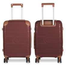 Cargar imagen en el visor de la galería, Maleta de Viaje de Cabina de Polipropileno, Ruedas Dobles 360º- Burdeos