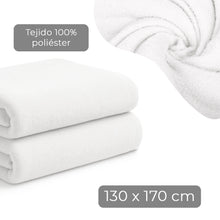 Cargar imagen en el visor de la galería, Manta Coral Suave 130x170cm Ligera, Cálida- Blanco