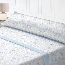 Cargar imagen en el visor de la galería, Juego Sábanas Estampadas de Verano y Entretiempo 100% Poliéster- Triángulo