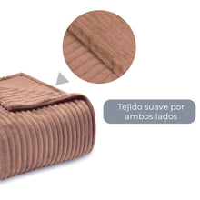 Cargar imagen en el visor de la galería, Manta Suave 130x170cm Efecto Terciopelo- Caramelo