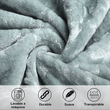 Cargar imagen en el visor de la galería, Manta Gruesa Reversible 180x230 cm para Sofá o Cama- Gris