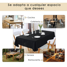 Cargar imagen en el visor de la galería, Mantel Antimanchas, Rectangular, Resistente, Impermeable- Negro