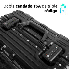 Cargar imagen en el visor de la galería, Maleta de Cabina con Ruedas para Viaje de Negocios, Piloto- Negro