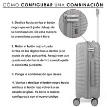 Cargar imagen en el visor de la galería, Juego de 2 Maletas de Viaje Cabina y Mediana- Gris