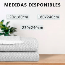 Cargar imagen en el visor de la galería, Manta o Colcha 4 Estaciones de Algodón- Gris