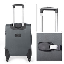 Cargar imagen en el visor de la galería, Juego de Maletas 3pcs Cabina, Mediana y Grande de Tela, Maleta Expandible- Gris
