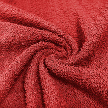 Cargar imagen en el visor de la galería, Juego de 3 Toallas 100% Algodón de 450gsm- Rojo