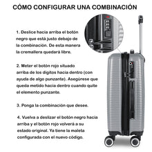 Cargar imagen en el visor de la galería, Maleta Círculos de Viaje Cabina, Mediana, Grande, rígida 100% ABS- Burdeos