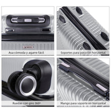 Cargar imagen en el visor de la galería, Maleta de Viaje Cabina, Mediana, Grande, rígida 100% de Polipropileno y ABS- Gris