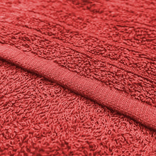 Cargar imagen en el visor de la galería, Juego de 3 Toallas 100% Algodón de 450gsm- Rojo