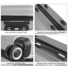 Cargar imagen en el visor de la galería, Maleta Círculos de Viaje Cabina, Mediana, Grande, rígida 100% ABS- Pink