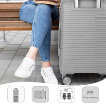 Cargar imagen en el visor de la galería, Juego de 2 Maletas de Viaje Cabina y Mediana- Gris