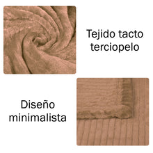 Cargar imagen en el visor de la galería, Manta Suave 130x170cm Efecto Terciopelo- Caramelo