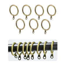 Cargar imagen en el visor de la galería, Anillas de Cortina de Metal de 32mm Diámetro Interno- Dorado