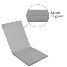 Cargar imagen en el visor de la galería, Cojín de Tumbona 120x50x3,5cm-Gris