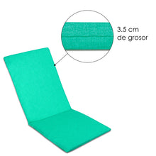 Cargar imagen en el visor de la galería, Cojín de Tumbona 120x50x3,5cm- Verde