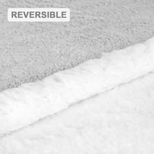 Cargar imagen en el visor de la galería, Manta Borreguito Sherpa Reversible 220x240 Extra Suave- Gris