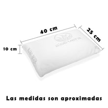Cargar imagen en el visor de la galería, Almohada de viaje viscoelástica con tejido de Aloe Vera