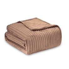 Cargar imagen en el visor de la galería, Manta Suave 130x170cm Efecto Terciopelo- Caramelo