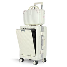 Cargar imagen en el visor de la galería, Maleta de Cabina con Neceser de Policarbonato y ABS con USB- Hueso