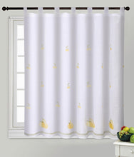 Cargar imagen en el visor de la galería, Cortinas de Cocina 140x140cm Translucidas 2 pc- Pera