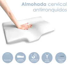 Cargar imagen en el visor de la galería, Almohada Cervical de Espuma Viscoelastica 60x35cm Antirronquidos