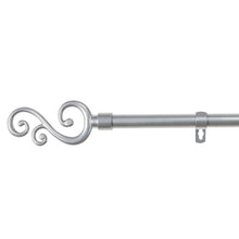 Cargar imagen en el visor de la galería, Barra De Cortinas Universal Extensible Metal Forma S- Gris